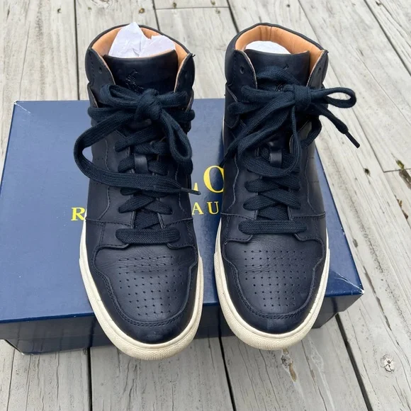 Polo Ralph Lauren Shoes Polo Ralph Lauren Jory Leather Navy